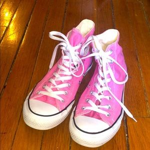 Pink High Top Converse